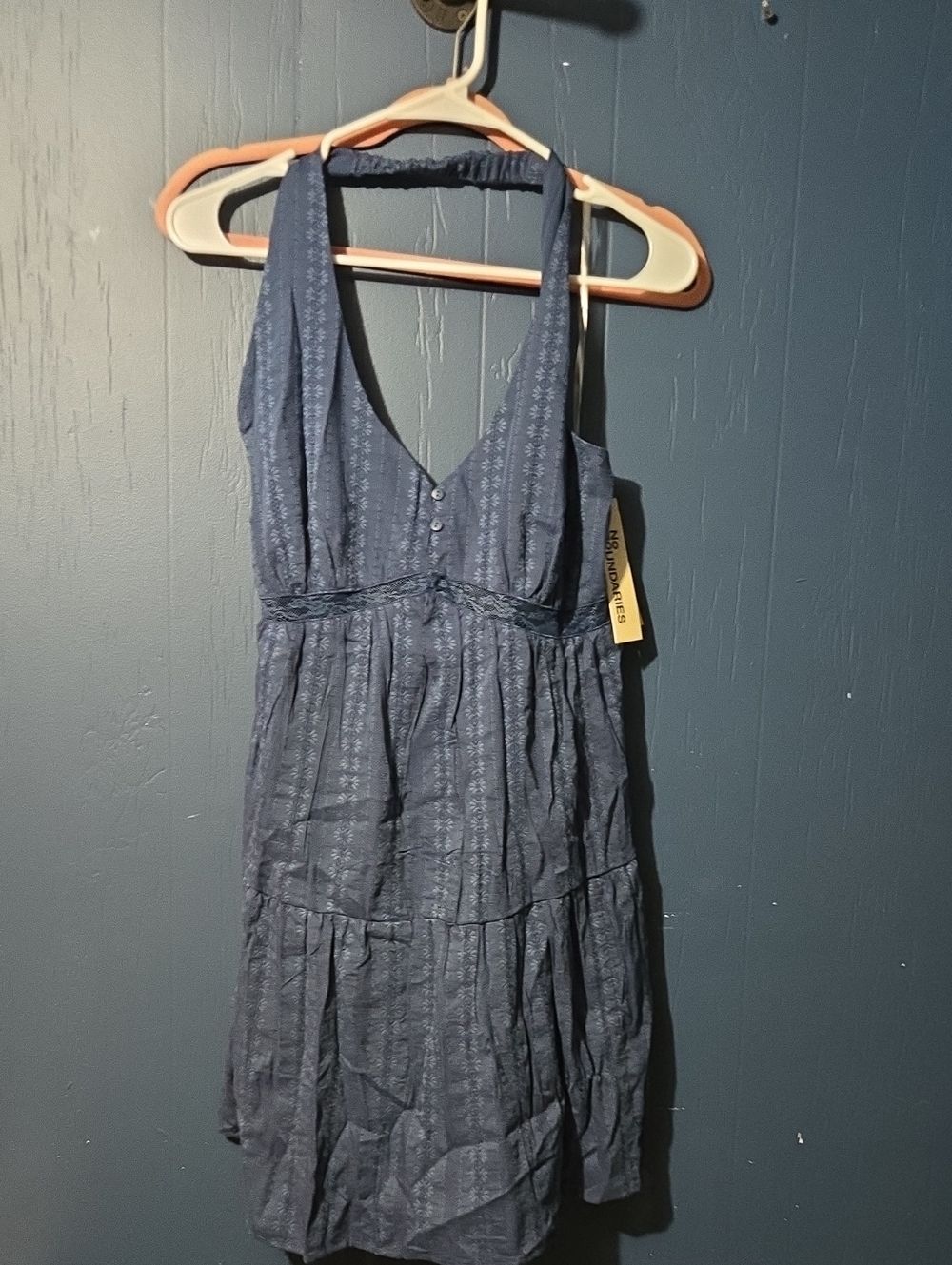 Navy Halter Sundress
